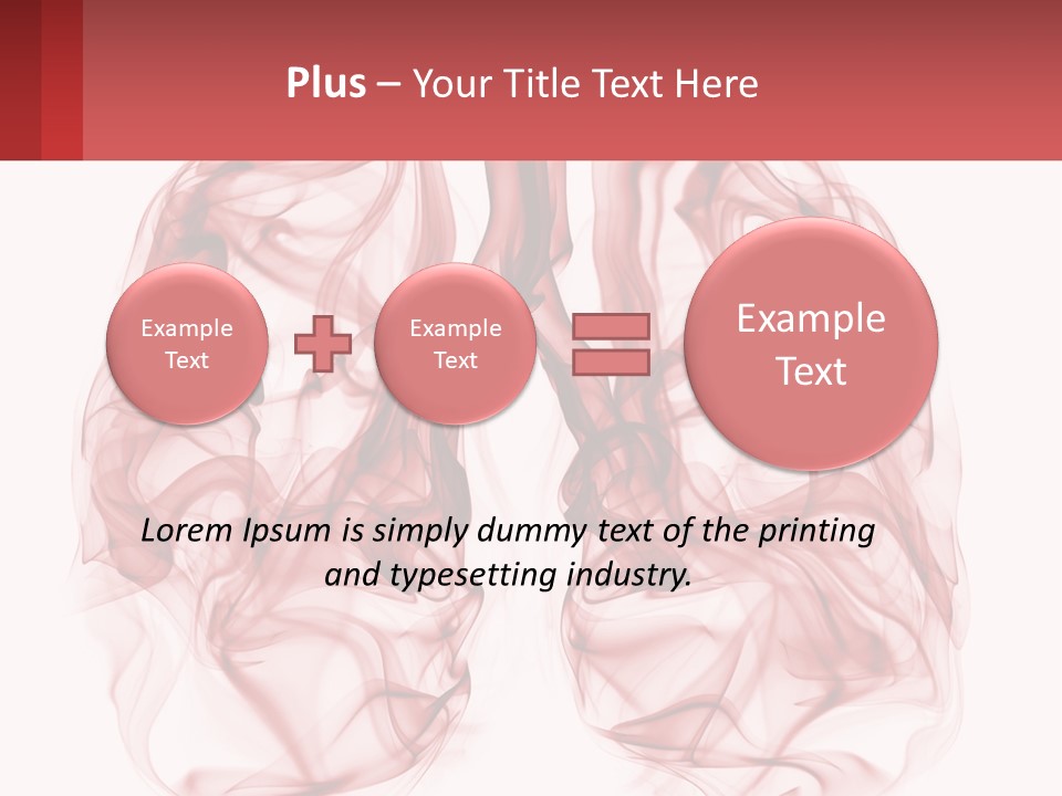 A Red Smoke Powerpoint Presentation Is Shown PowerPoint Template