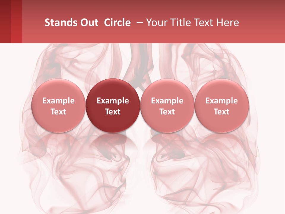A Red Smoke Powerpoint Presentation Is Shown PowerPoint Template