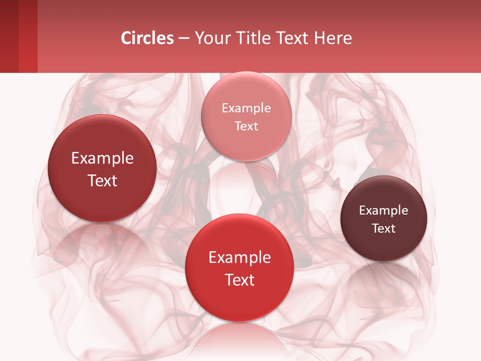 A Red Smoke Powerpoint Presentation Is Shown PowerPoint Template
