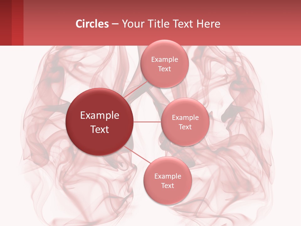 A Red Smoke Powerpoint Presentation Is Shown PowerPoint Template
