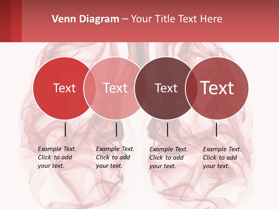A Red Smoke Powerpoint Presentation Is Shown PowerPoint Template