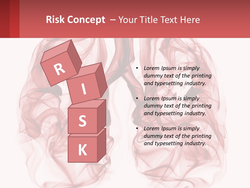 A Red Smoke Powerpoint Presentation Is Shown PowerPoint Template