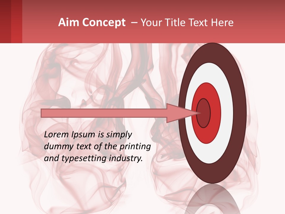 A Red Smoke Powerpoint Presentation Is Shown PowerPoint Template