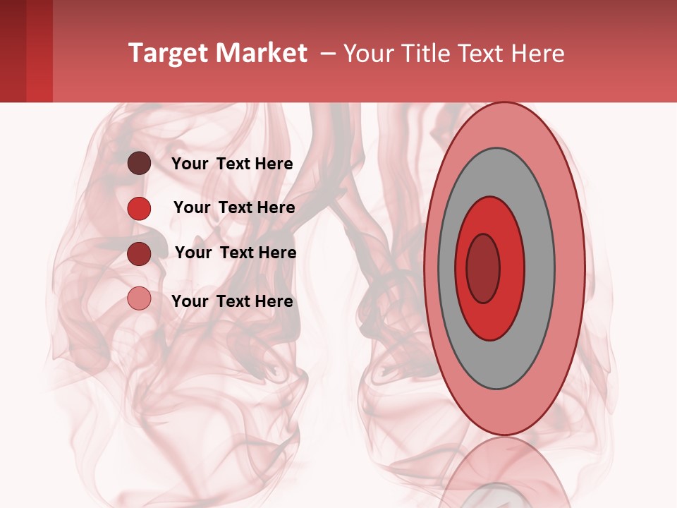 A Red Smoke Powerpoint Presentation Is Shown PowerPoint Template