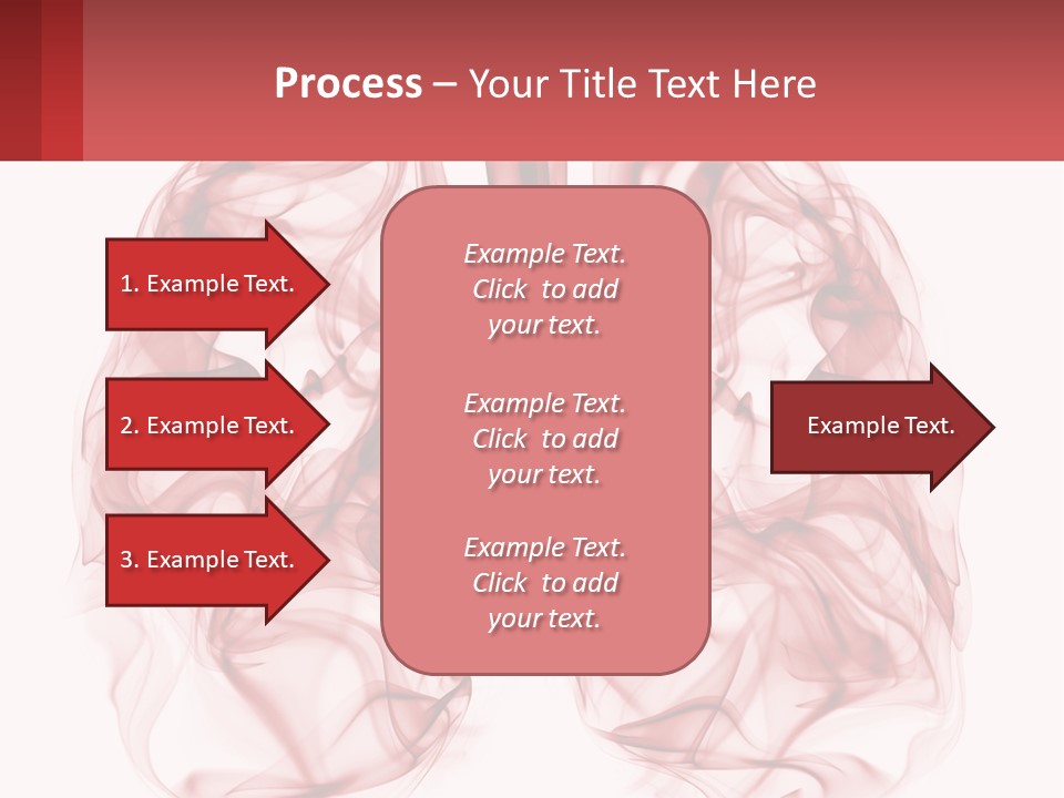 A Red Smoke Powerpoint Presentation Is Shown PowerPoint Template