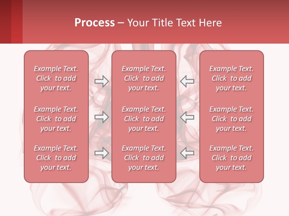 A Red Smoke Powerpoint Presentation Is Shown PowerPoint Template