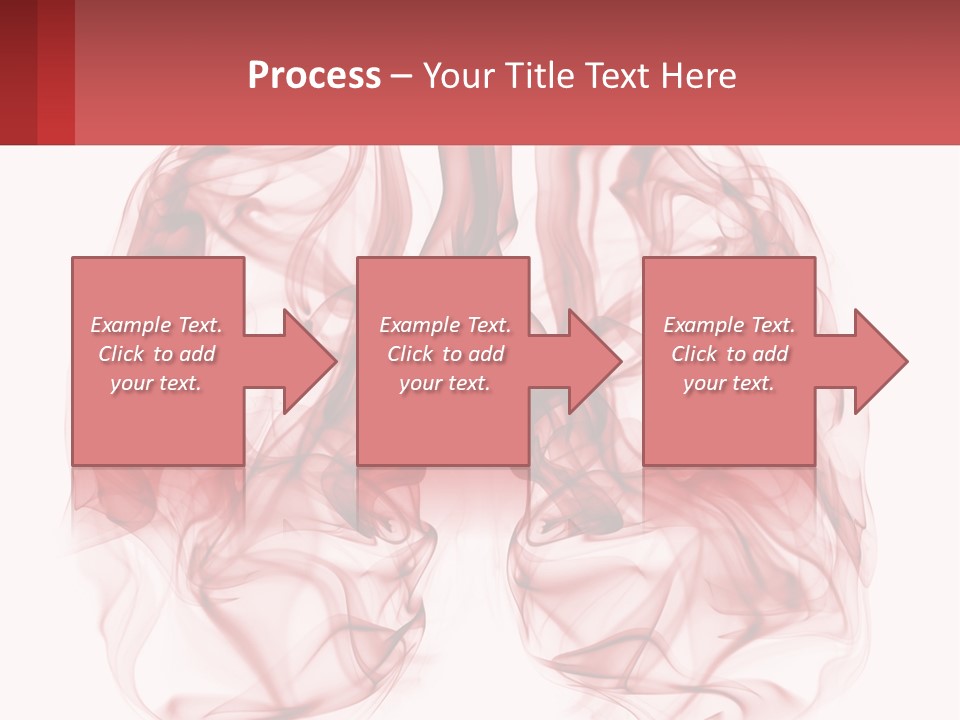 A Red Smoke Powerpoint Presentation Is Shown PowerPoint Template