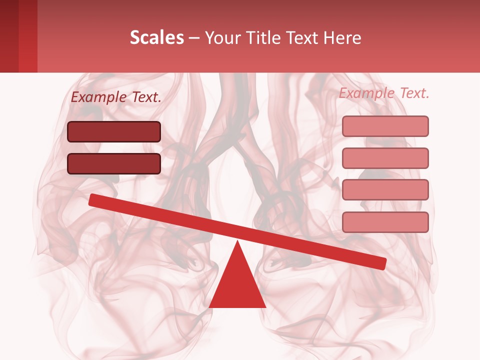 A Red Smoke Powerpoint Presentation Is Shown PowerPoint Template