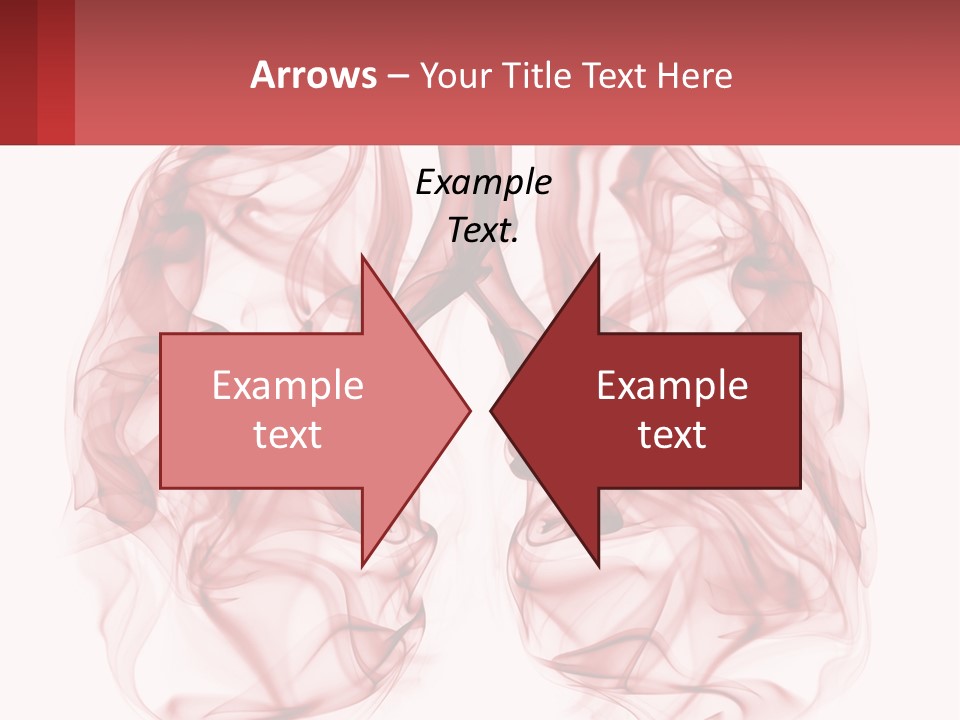 A Red Smoke Powerpoint Presentation Is Shown PowerPoint Template