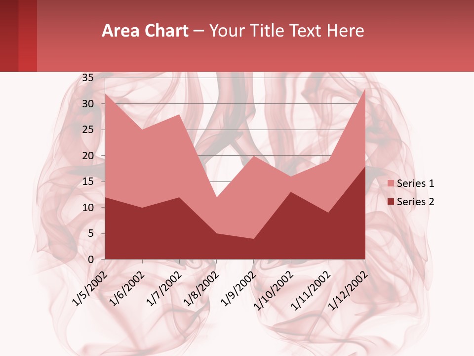 A Red Smoke Powerpoint Presentation Is Shown PowerPoint Template