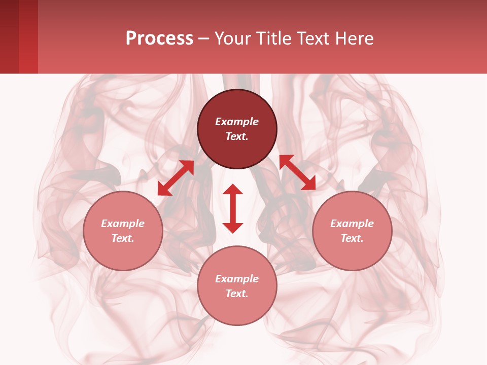 A Red Smoke Powerpoint Presentation Is Shown PowerPoint Template