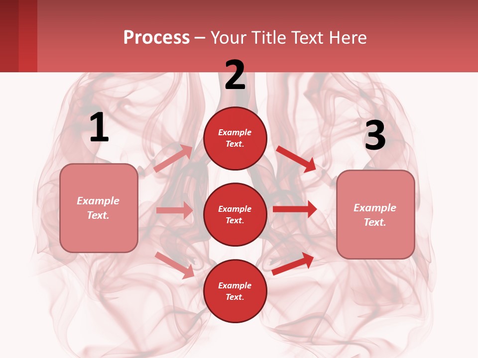 A Red Smoke Powerpoint Presentation Is Shown PowerPoint Template