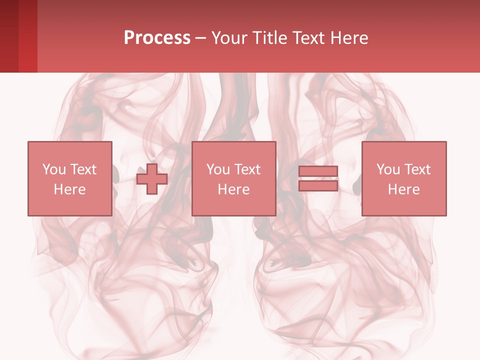 A Red Smoke Powerpoint Presentation Is Shown PowerPoint Template