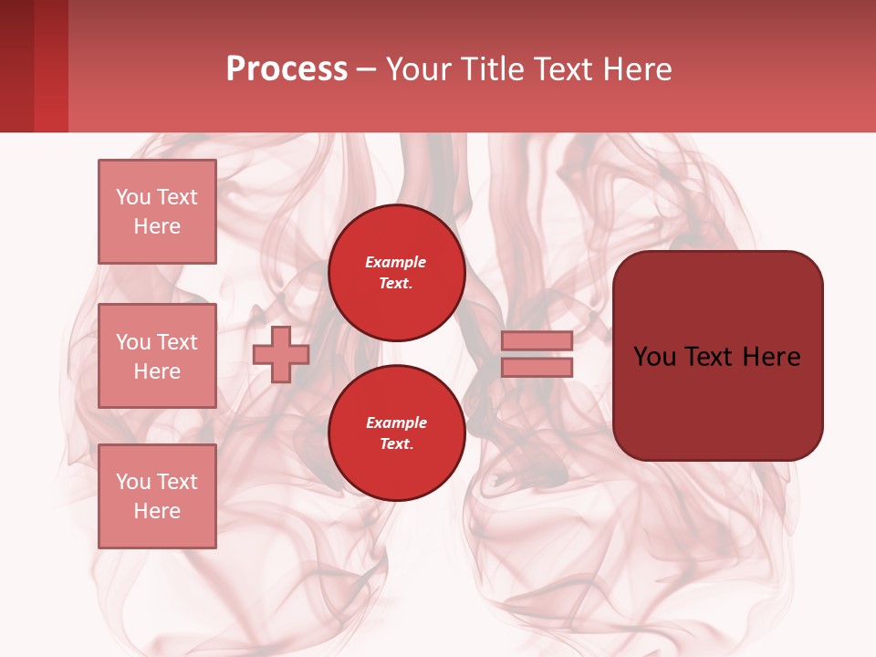 A Red Smoke Powerpoint Presentation Is Shown PowerPoint Template