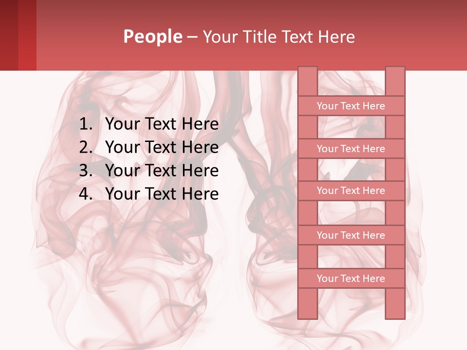 A Red Smoke Powerpoint Presentation Is Shown PowerPoint Template