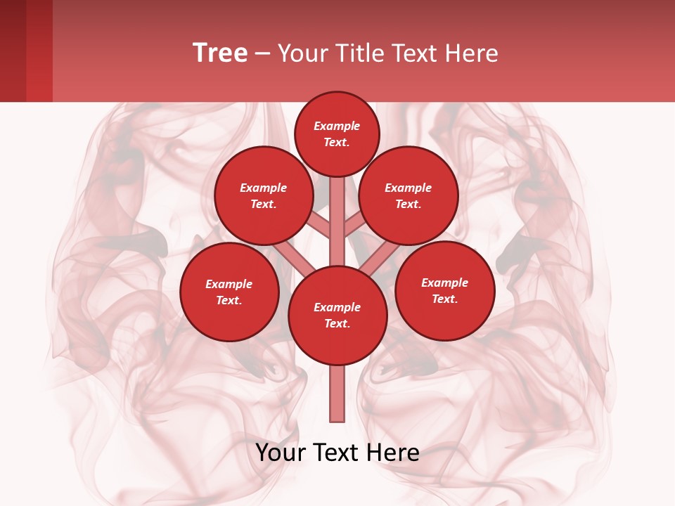 A Red Smoke Powerpoint Presentation Is Shown PowerPoint Template
