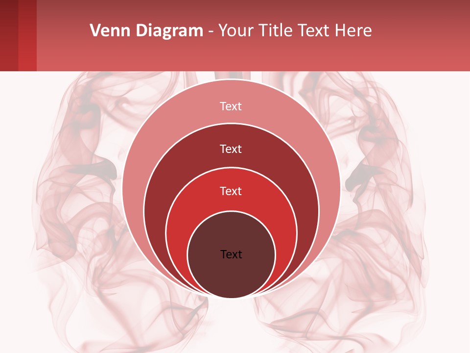 A Red Smoke Powerpoint Presentation Is Shown PowerPoint Template