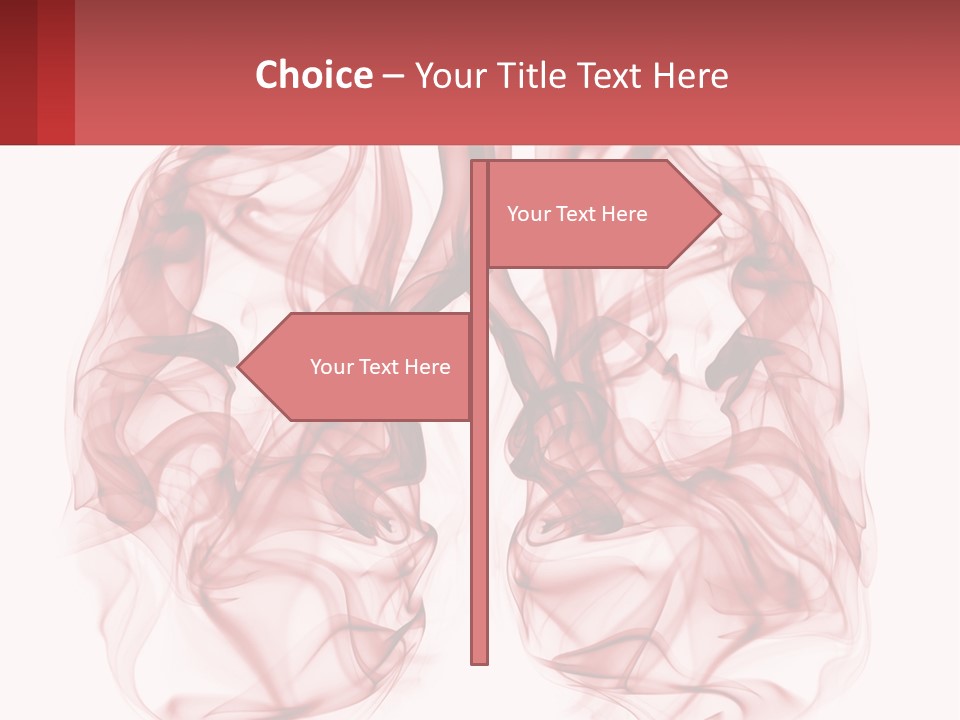 A Red Smoke Powerpoint Presentation Is Shown PowerPoint Template