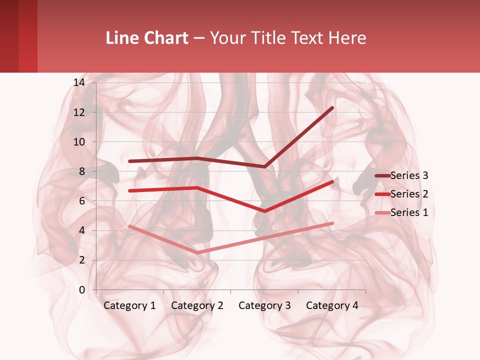 A Red Smoke Powerpoint Presentation Is Shown PowerPoint Template