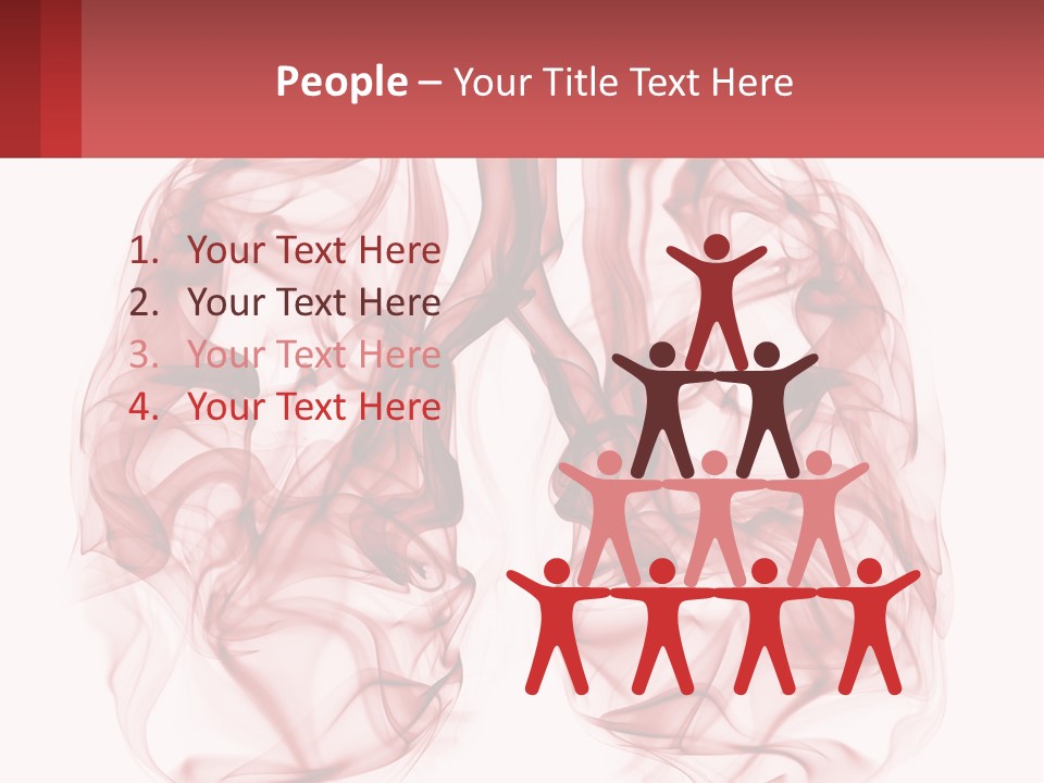 A Red Smoke Powerpoint Presentation Is Shown PowerPoint Template