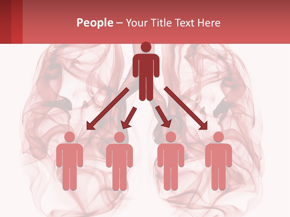 A Red Smoke Powerpoint Presentation Is Shown PowerPoint Template