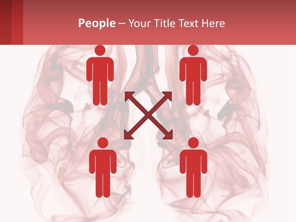 A Red Smoke Powerpoint Presentation Is Shown PowerPoint Template