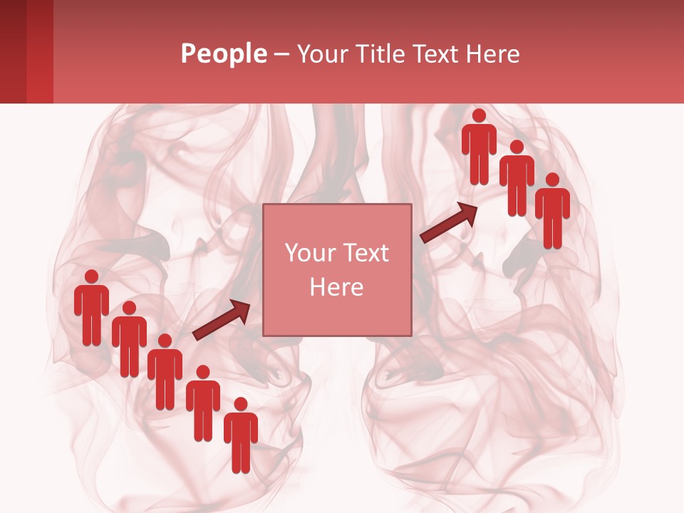 A Red Smoke Powerpoint Presentation Is Shown PowerPoint Template
