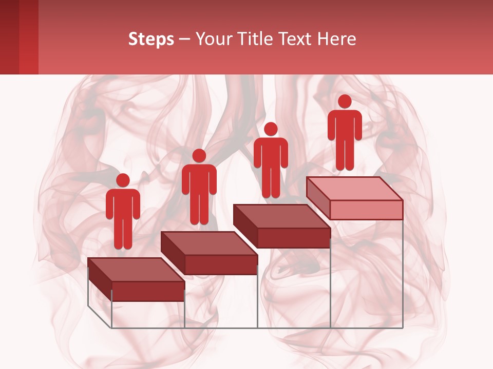 A Red Smoke Powerpoint Presentation Is Shown PowerPoint Template