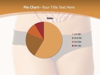 A Woman's Stomach With Her Hands On Her Stomach PowerPoint Template