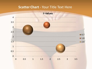 A Woman's Stomach With Her Hands On Her Stomach PowerPoint Template