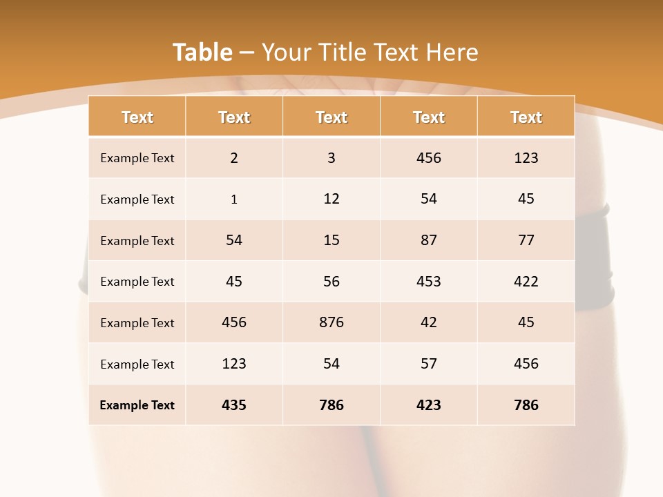 A Woman's Stomach With Her Hands On Her Stomach PowerPoint Template