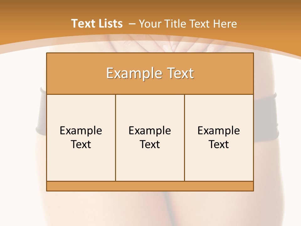 A Woman's Stomach With Her Hands On Her Stomach PowerPoint Template