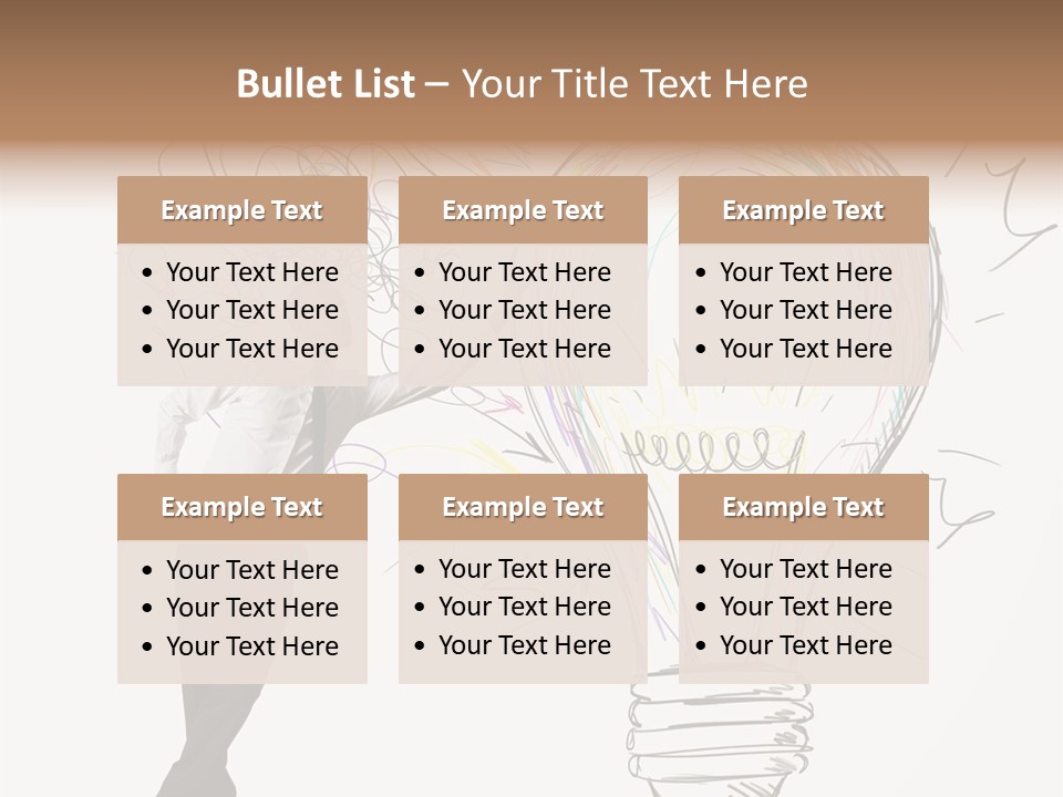 A Man Drawing A Light Bulb On A Wall PowerPoint Template