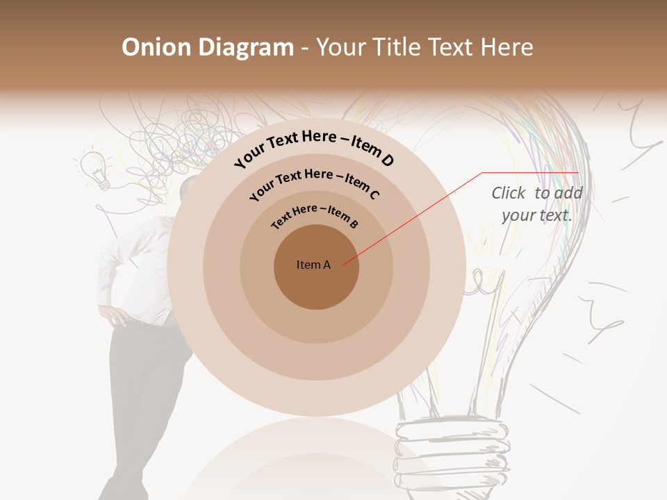 A Man Drawing A Light Bulb On A Wall PowerPoint Template