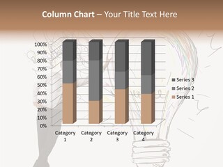 A Man Drawing A Light Bulb On A Wall PowerPoint Template