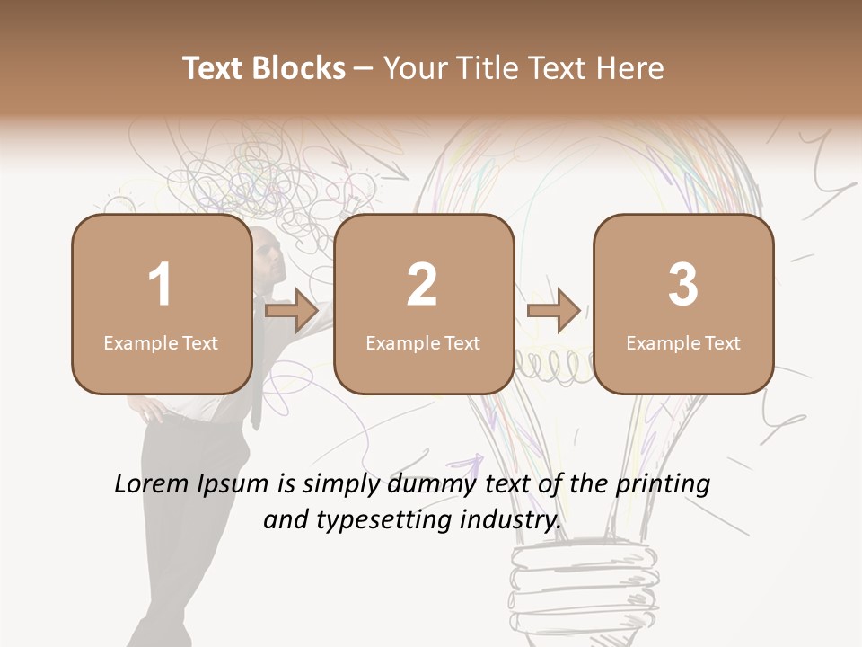 A Man Drawing A Light Bulb On A Wall PowerPoint Template