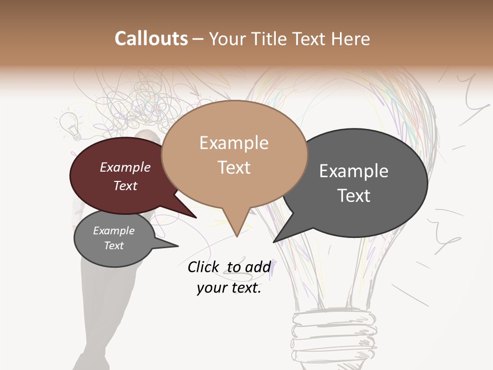 A Man Drawing A Light Bulb On A Wall PowerPoint Template