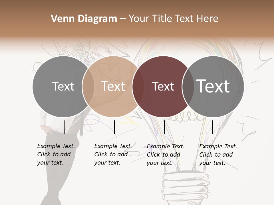 A Man Drawing A Light Bulb On A Wall PowerPoint Template