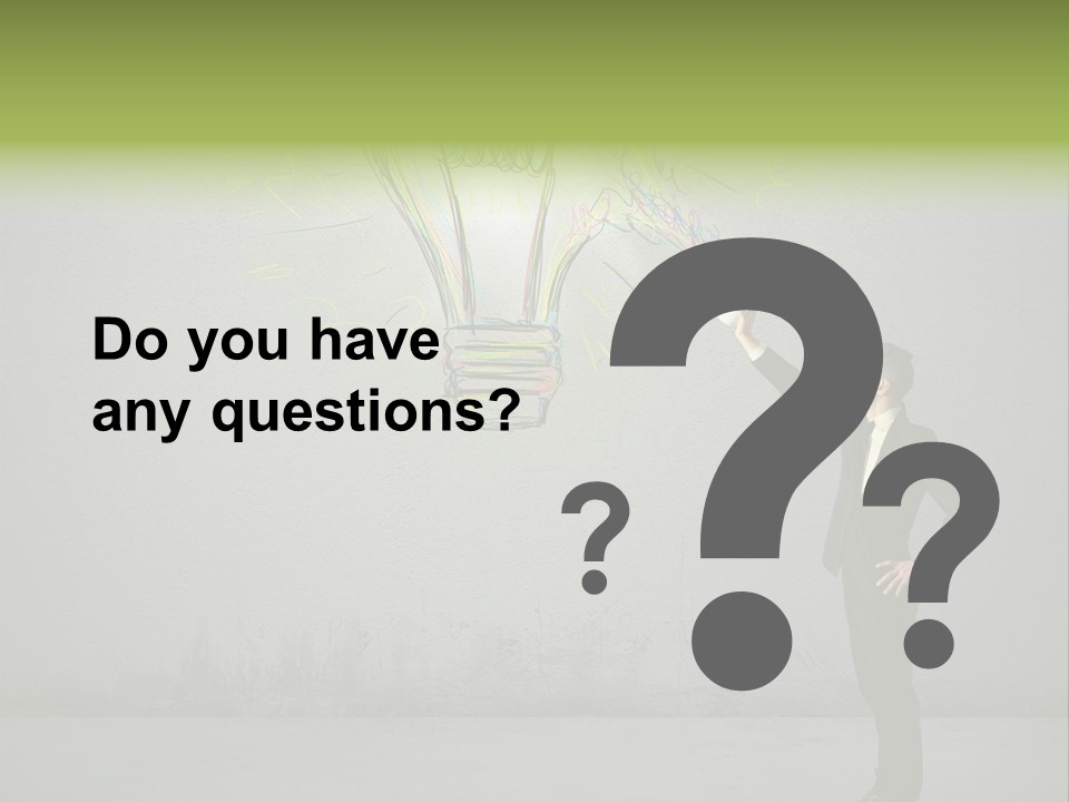 A Man Drawing A Light Bulb On A Wall PowerPoint Template