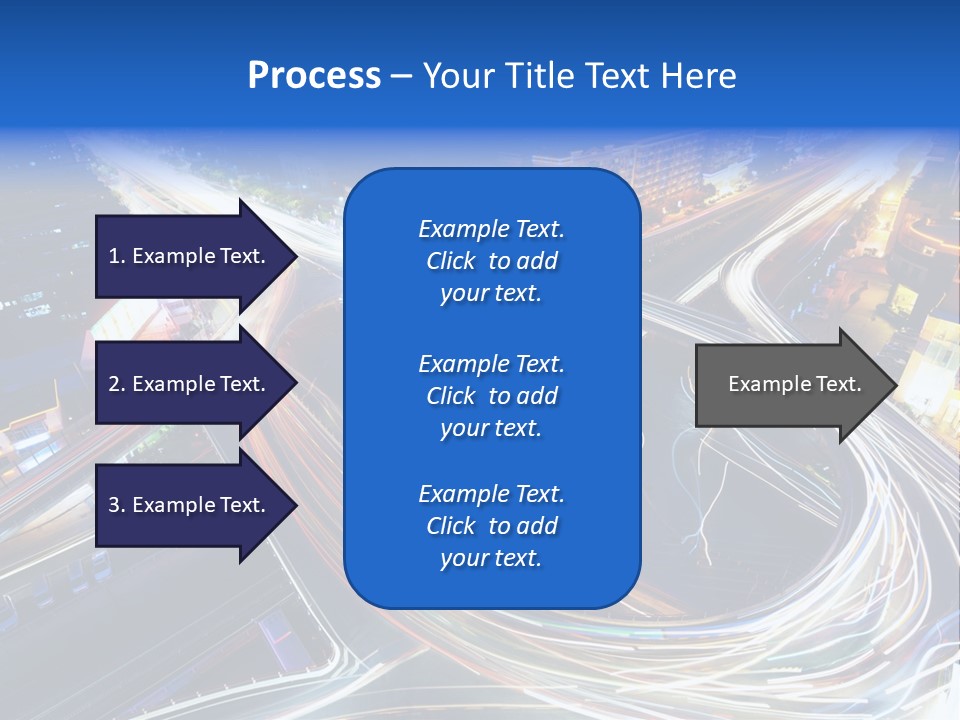 An Aerial View Of A Busy City At Night PowerPoint Template