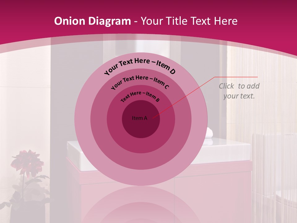 A Bathroom With A Sink And A Mirror PowerPoint Template