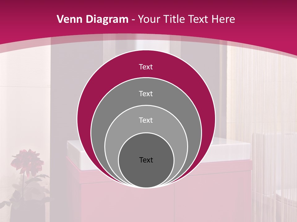 A Bathroom With A Sink And A Mirror PowerPoint Template