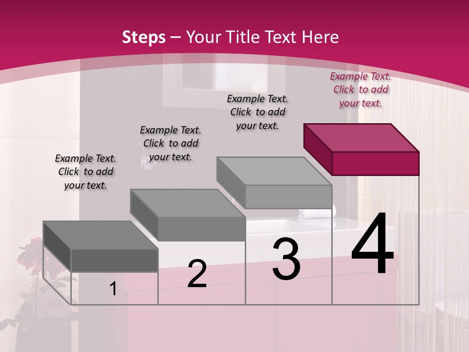 A Bathroom With A Sink And A Mirror PowerPoint Template