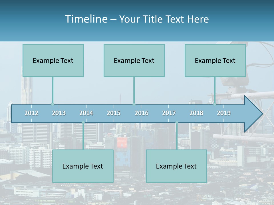 A Security Camera On Top Of A Building In A City PowerPoint Template