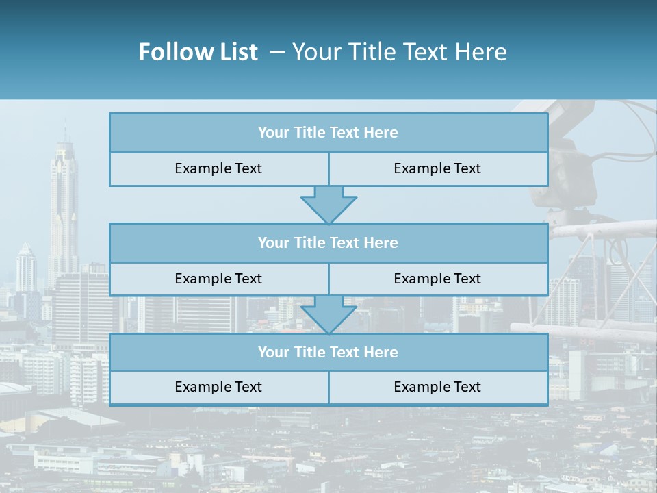 A Security Camera On Top Of A Building In A City PowerPoint Template