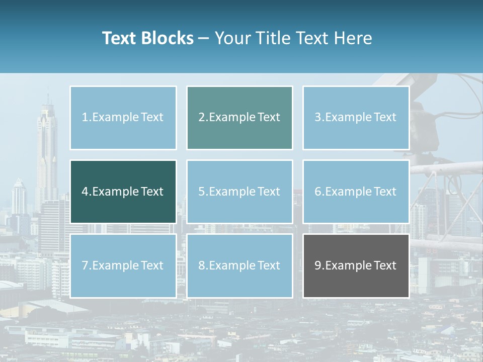 A Security Camera On Top Of A Building In A City PowerPoint Template