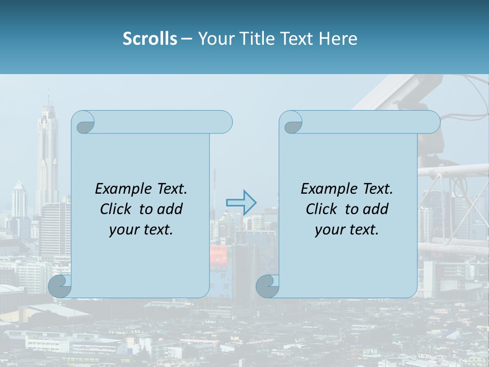 A Security Camera On Top Of A Building In A City PowerPoint Template