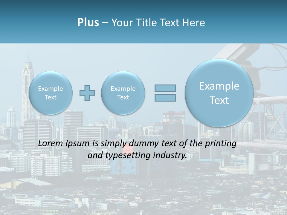 A Security Camera On Top Of A Building In A City PowerPoint Template