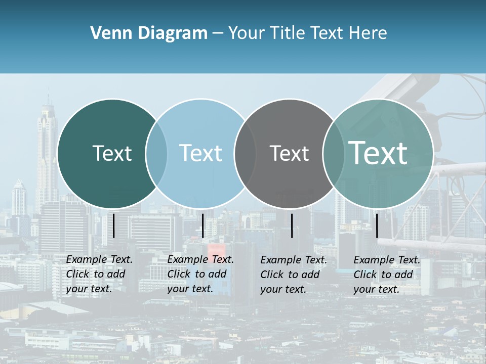A Security Camera On Top Of A Building In A City PowerPoint Template