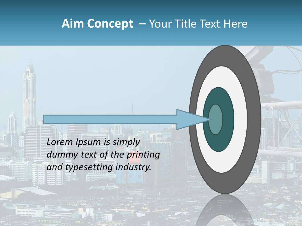 A Security Camera On Top Of A Building In A City PowerPoint Template